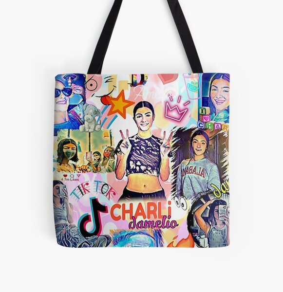 Charli D'Amelio Art 1 All Over Print Tote Bag RB1602 product Offical Charli Damelio Merch