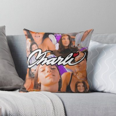 charli d'amelio collage Throw Pillow RB1602 product Offical Charli Damelio Merch